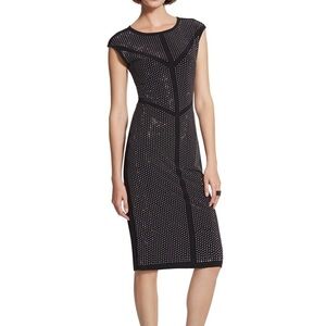 Black LABEL BY CHICOS Heat Set Sparkle Dress Sz 0.5 (6)